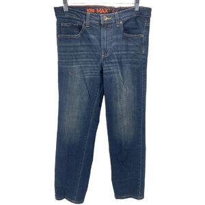 Urban Pipeline Boys Straight Jeans Whiskering Max Flex Denim Stretch Blue 18